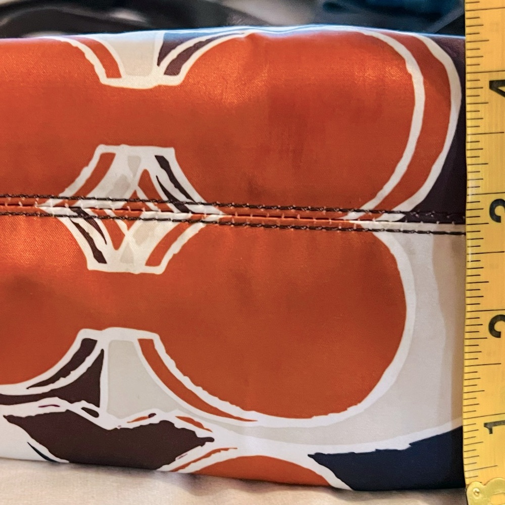 Coach ‘Ashley Logo’ Scarf Print Satin & Patent Leather Crossbody/Handbag, EUC - Picture 13 of 13